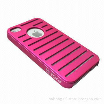 Cases for iPhone 4/4S, Made of PC, Shutter's Single Bottom on Leather